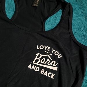 Love You to the Barn and Back Tank Top, Xsmall NWOT